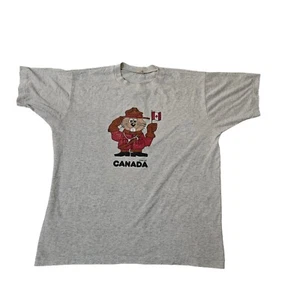 Vintage Royal Mountee British Columbia Canada 1986 Single Stitch T-Shirt XL Gray - Picture 1 of 5