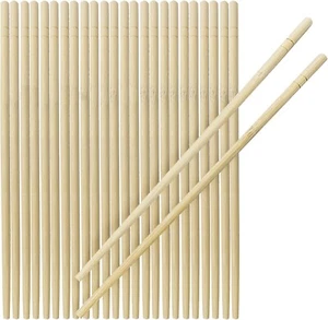 100 Pairs Bamboo Disposable Chopsticks Premium in fully Individually Packaging - Picture 1 of 6