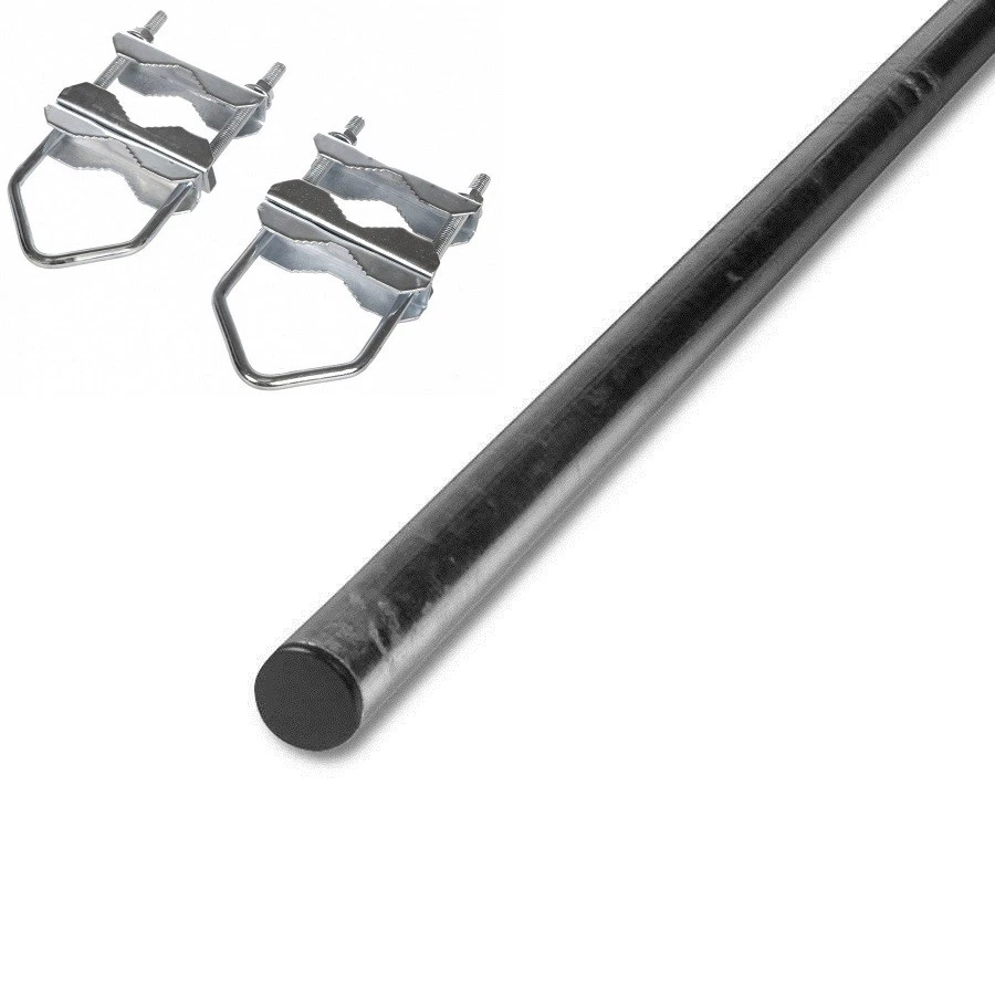 Antennenmast Wandhalterung – 2 Stück, Für Masten Ø 3,8-5,4 Cm, Robuste Metall-Klemme Für TV, CB, Fahnenmast