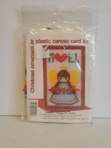 Christmas Ornament Or Plastic Canvas Card Kit Noel 1408 - angel - Picture 1 of 2