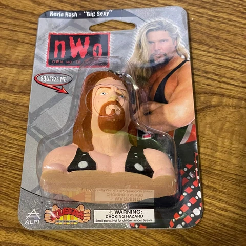Vintage NWO WCW Wrestling Squeezies Key Chain Kevin Nash Big Sexy NOS NEW Cover