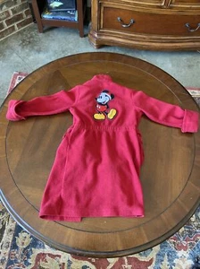 Walt Disney Mickey Mouse children’s size small red fleece bathrobe - Picture 1 of 8