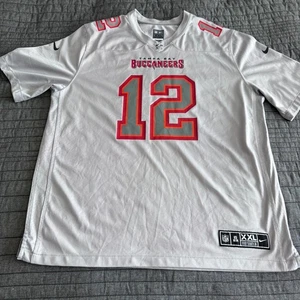 Nike Tom Brady Tampa Bay Buccaneers NFL On Field Game Jersey Gray Mens XXL RARE - Picture 1 of 11