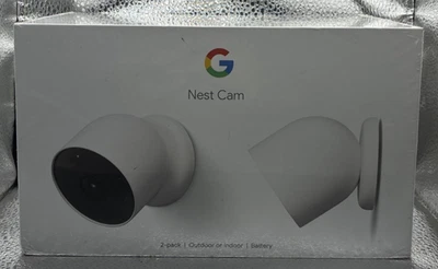 Google Nest Indoor/Outdoor Cam (Battery) - 2pk: Wireless Security System *New - Image 1 of 4