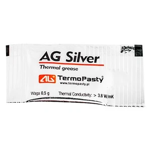 Pâte thermoconductrice universelle AG Silver 0,5g haute conductivité AGT-143 - Photo 1/1