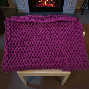 Bearaby Napper Weighted Knit Dusty Purple Blanket (40"x56") Mint Condition - Picture 1 of 8