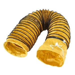 16FT PVC Flexible Duct Pipe with S Hook & Steel Support HAVC Ducting for 12in... - Foto 1 di 8