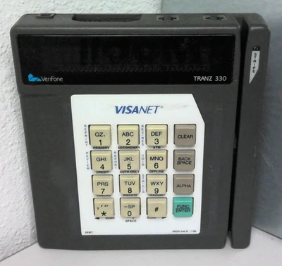VeriFone TRANZ 330 by VisaNet – Vintage POS Terminal – For Parts - Image 1 of 4