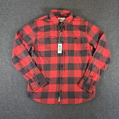 Alpine Design Flannel Shirt Men’s Medium Red Grey Buffalo Plaid Long Sleeve NWT - Image 1 of 4
