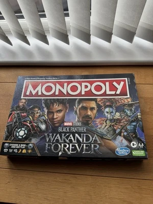 Monopoly: Marvel Studios' Black Panther Wakanda Forever Edition New Without Tags - Image 1 of 4