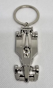 F1 Formula 1 Racing Car Model Keychain Metal Silver Keyring Gift Motorsport Fans - Picture 1 of 2