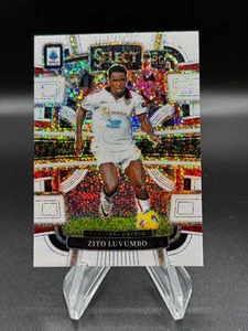2023-24 Panini Select Serie A Zito Luvumbo White Sparkle Prizm SP RC - Bild 1 von 2