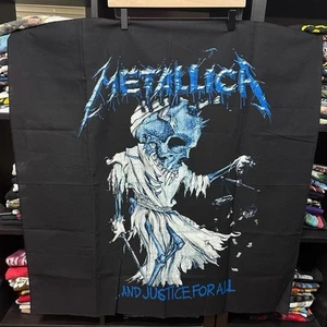 METALLICA AND JUSTICE FOR ALL BANNER FLAG FABRIC POSTER 35 X 35 vintage - Picture 1 of 5