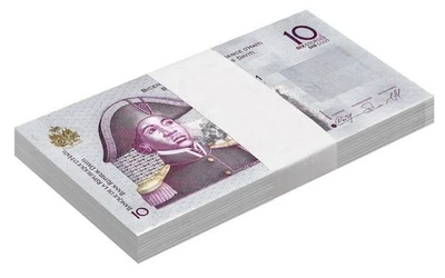 Haití 10 Gourdes, 2010, P-272d, UNC Conmemorativo X Paquete de 100 piezas Foto 1 de 2