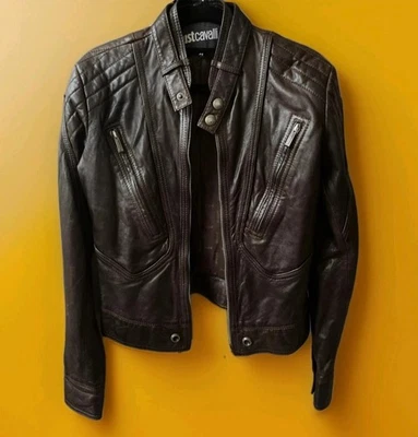 Giubbotto Pelle Just Cavalli Donna Taglia 42 - Imagen 1 de 4