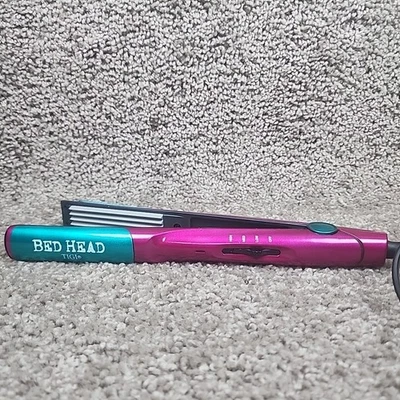 Bed Head TIGI Crimper BH344 Little Tease Styling ferro rosa azul testado  - Imagem 1 de 4