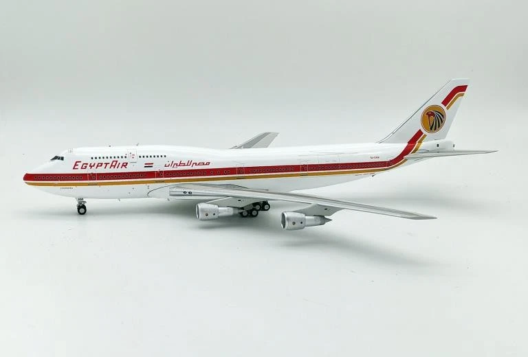 Egyptair Boeing 747-366M SU-GAM Con Supporto Scala 1:200 Inflight200 IF743MS0122 - Immagine 1 di 1