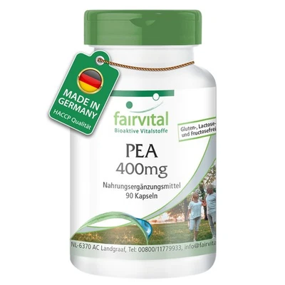 PEA 400 mg - 90 capsule palmitoiletanolamide - per 3 mesi - VEGAN | fairvital