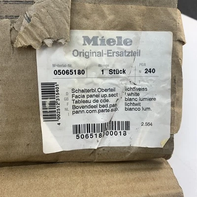 Lavadora Miele Fascia panel up.sec l.white 5065180 Foto 1 de 4