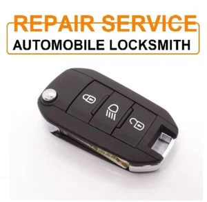 Servizio riparazione per telecomando portachiavi Vauxhall Corsa Crossland Grandland / custodia nuova - Foto 1 di 1