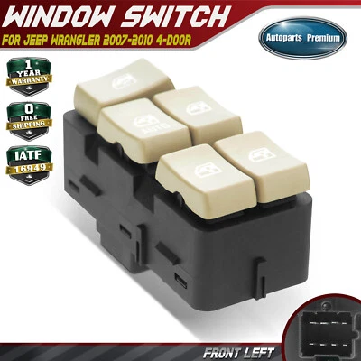 Interruptor de ventana eléctrica principal del lado del conductor delantero izquierdo para Buick Rendezvous 2004-2007 Foto 1 de 4