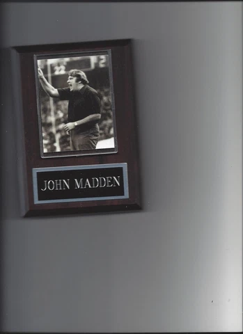 JOHN MADDEN PLAQUE OAKLAND RAIDERS LA FOOTBALL NFL Cover