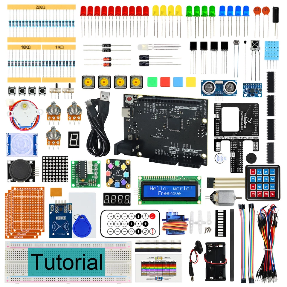 Freenove Ultimate Starter Kit con Rev4 WiFi Mini (compatibile con Arduino IDE) - Immagine 1 di 1