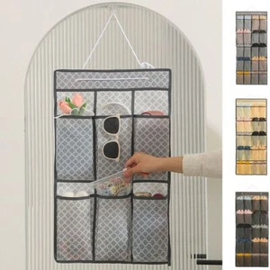 Wall-Mounted Sundries Shoe Organizer Fabric Closet Bag Sundries Organizer - Picture 1 of 21