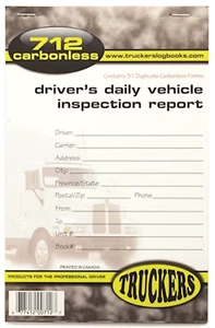 Truck Drivers Daily Pre-Trip Inspection Report Book for Canada and USA | 712 - Picture 1 of 2