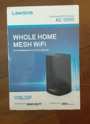 Linksys Velop Whole Home Mesh Dual-Band WiFi 5 Router AC 1200 NEW & SEALED - Image 1 of 3