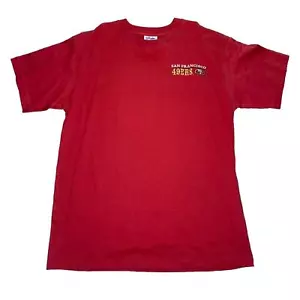Vintage NFL Majestic San Francisco 49ers Red Embroidered Men’s XLT Tall T-Shirt - Picture 1 of 3