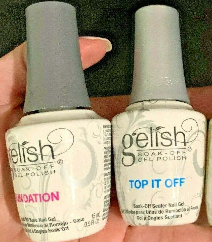 GELISH Harmony Dynamic 双凝胶套装波兰粉底上衣外套正品  — 第 1/1 张图片