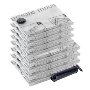 Vacuum Storage Bags (4 Jumbo, 4 Large), Space Saver Bags with Travel Hand Pum... - Picture 1 of 6
