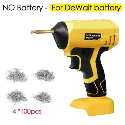 Pistola soldadora de plástico inalámbrica a batería para Dewalt DCB 18-20V con 4 tipos 400 grapas - Imagen 1 de 4