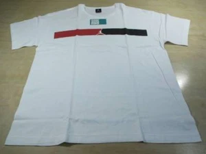 NIKE AIR JORDAN JUMPMAN BAR LOGO TEE SHIRT XL WHITE RED BLACK III IV V VI XI XII - Picture 1 of 4