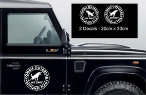 Medium Zombie Response K9, Aufkleber, 4x4, Offroad, Ausbruch, x 2 - Bild 1 von 1