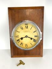 Antique Celeste Nautical Ship Clock Working Chimes Vintage Maritime England