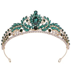 5cm Tall Crystal Large Wedding Queen Princess Prom Tiara Crown For Women - Picture 1 of 20