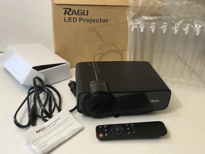 Ragu LED Projector 1080P Mini Home Theater in Original Box with Remote - Picture 1 of 14