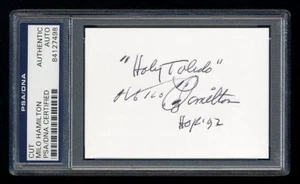 MILO HAMILTON SIGNED MINT CUT PSA/DNA SLABBED AUTOGRAPHED HOF HOUSTON ASTROS - Picture 1 of 1