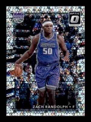 2017-18 Panini Donruss Optic Holo Fast Break Prizm #130 Zach Randolph Kings - Image 1 of 2