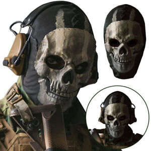 Call of Duty Ghost  Maske Adult Balaclava Hat + Skull Face Cosplay Costume DE