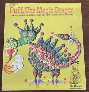 PUFF THE MAGIC DRAGON & LITTLE TOOT ~ 2 x 7" 45rpm Children's - Pic Sleeve ~ VG - Picture 1 of 5