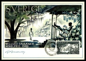 SWEDEN MK 1985 NOBEL PRIZE 1949 NOBEL LAUREATE LITERATURE MAXIMUM CARD MC m680 - Picture 1 of 2