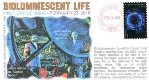 COVERSCAPE computer generated "Bioluminescent Life" forever U/O fdc - Picture 1 of 1