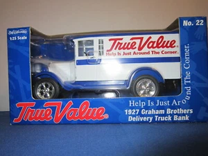 1927 ERTL GRAHAM BROTHERS DELIVERY TRUCK BANK TRUE VALUE 1/25 DIE-CAST VINTAGE - Picture 1 of 7