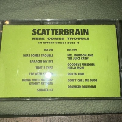 Scatterbrain - Here Come Trouble (1990 Rare Promo Cassette) Never Played! OOP! - Image 1 of 4