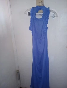 Vintage Filmstar Negligee Morgenmantel Nachthemd Damen Medium neu periwinkle USA - Bild 1 von 6