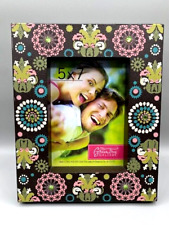 Green Tree Gallery Picture Frame 5" x 7" Resin w/Floral Design & Rhinestones New