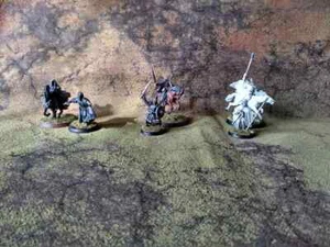 28mm Lord of the Rings 6 Miniatures Characters Painted Free P&P - Picture 1 of 4